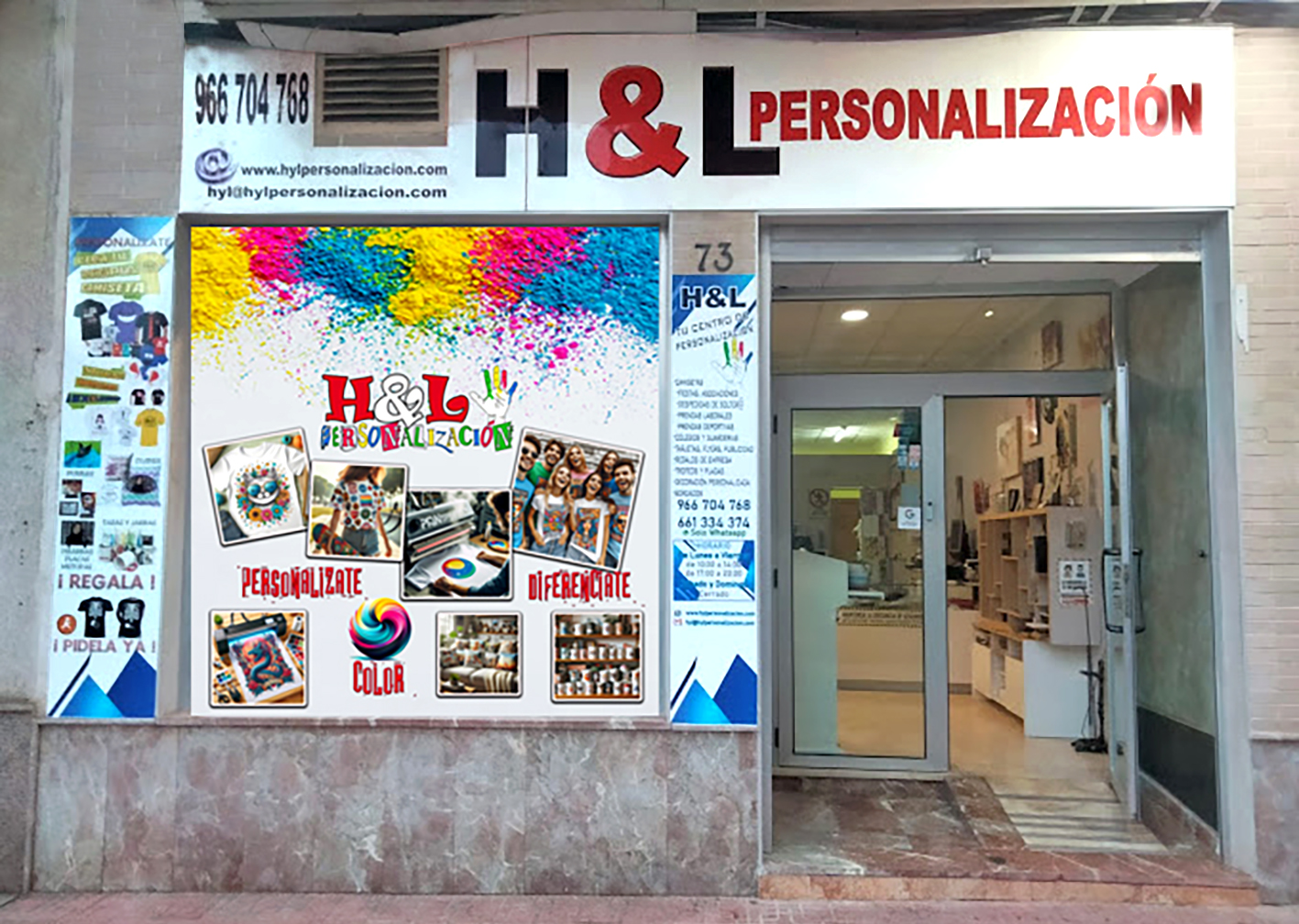 fachada, tienda, hyl, personalización